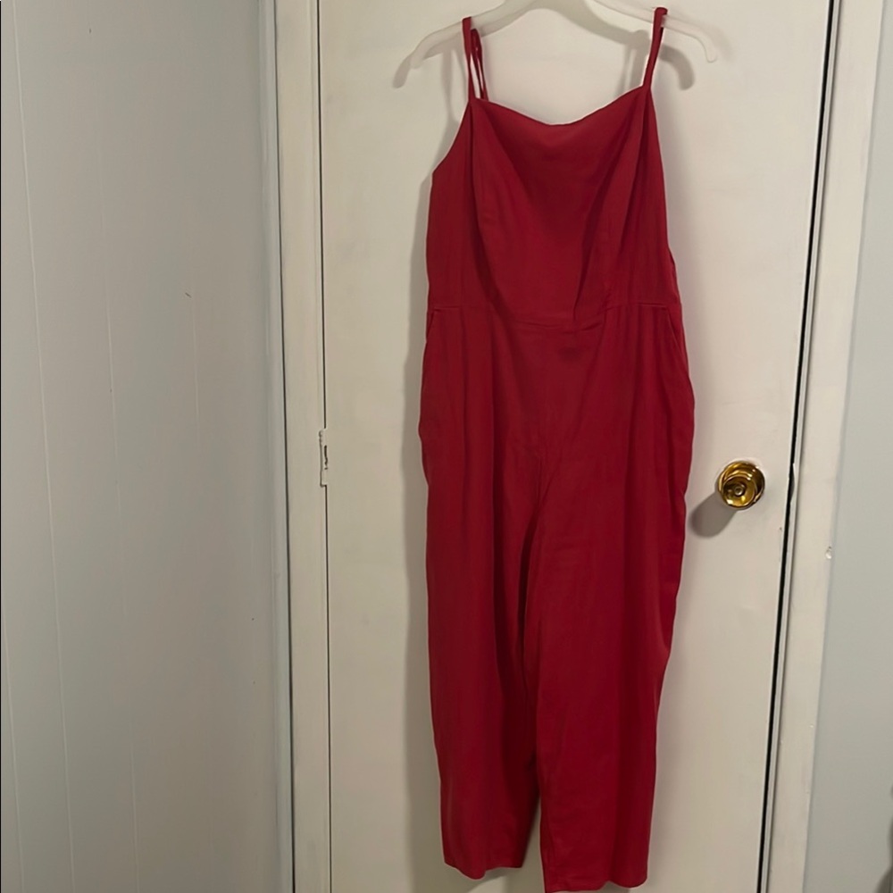 Elegant Red Women's Jumpsuit